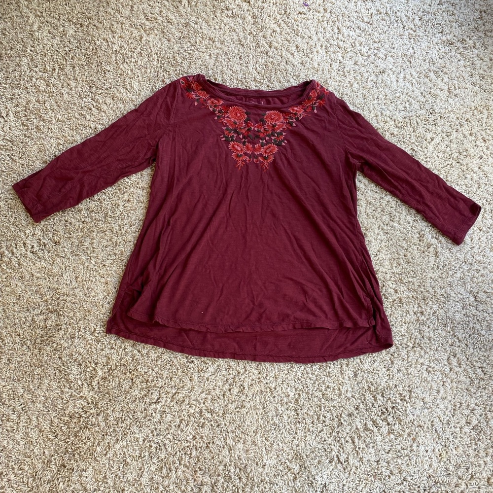Sonoma Embroidered Long Sleeve!